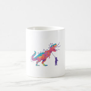 T-Rex på ett utslag Kaffemugg