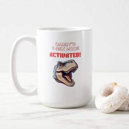 T-Rex Pappamodus Aktiverad dinosaurie meme Kaffemugg