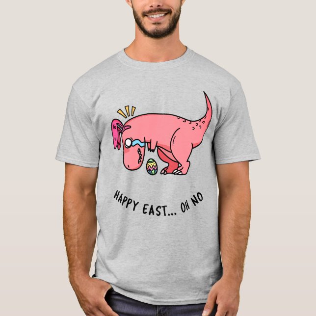 T-Rex Påsk Strid T-Shirt (Framsida)
