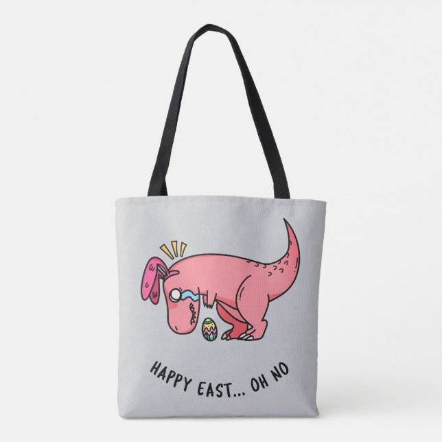 T-Rex Påskkamp Toteväska Tygkasse (Baksida)