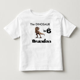 T-Rex Personlig Birthday Tshirt Tee Shirt
