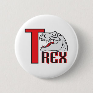 T-Rex porträtt Knapp