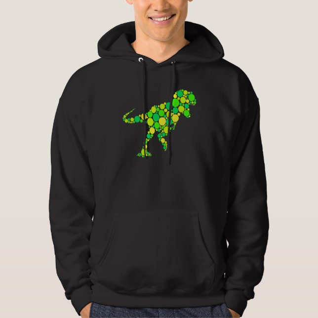 T Rex  Prickiga Internationella Prickdagen Hoodie (Framsida)
