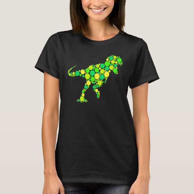 T Rex  Prickiga Internationella Prickdagen Shirt (Framsida)