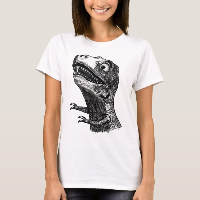 T-Rex Rage Meme - Dam Passande T-Shirt (Framsida)