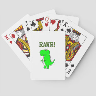 T-Rex-RAWR för ljus och Arg Kortlek