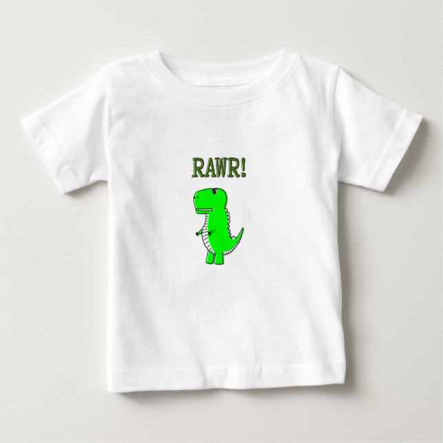 T-Rex-RAWR för ljus och Arg T-shirt (Framsida)