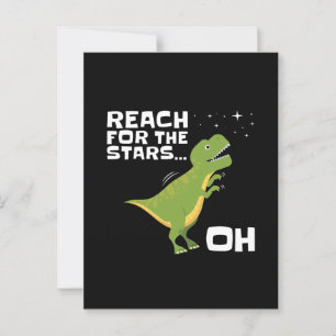 T-Rex Reach för Stars Funny Kort Arm