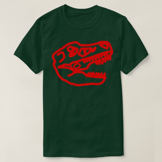 T rex Red Shirt (Design framsida)
