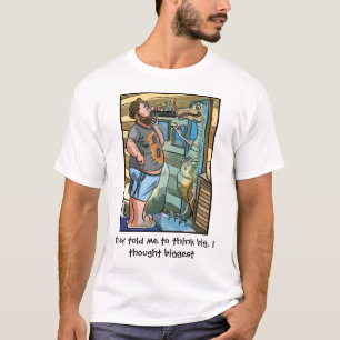 T-Rex-reflektion: Tänk Större Än Stort T Shirt