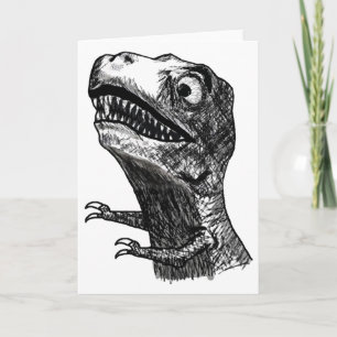 T-Rex-registreringsbevis - gratulationskort Kort