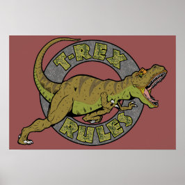 t-Rex Regler Poster
