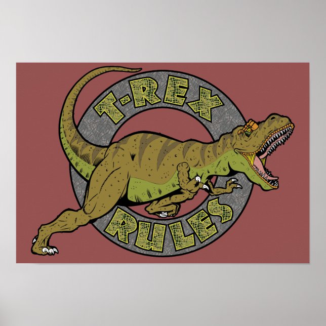 t-Rex Regler Poster (Framsidan)