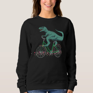 T Rex Riding A Bike Trex Dinosaur Bicycle Rider Shirt