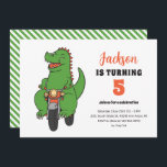 T-Rex Riding Bike Cute Kids Dinosaur Birthday Inbjudningar<br><div class="desc">För barn för rutdesign,  pojkar eller flickor som kärlek dinosaur,  dino-tecknad,  T-rex och andra dinosauriarter. Perfekt för födelsedagsfest av Jurassic-tema. Du kan anpassa ordalydelsen så att den passar för andra tillfällen.</div>