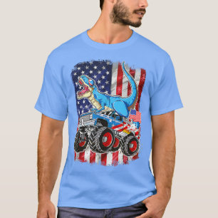 T Rex Riding Monster Lastbil 4 juli 2011 Shirt
