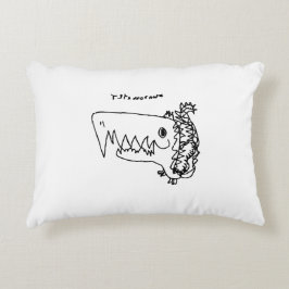 T-Rex Roars in Style | Whimsical Throw Pillow Prydnadskudde