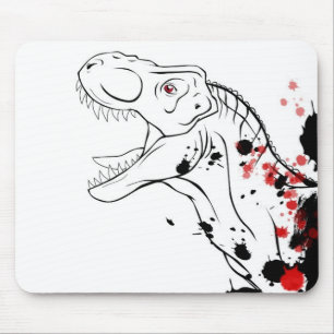 T-Rex (röd och svart) Musmatta