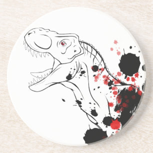 T-Rex (röd och svart) Underlägg