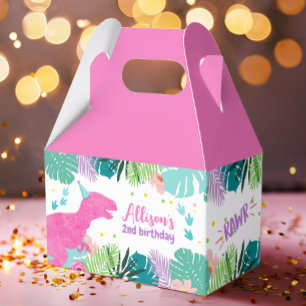 T-Rex Rosa Dinosaur Girl Dino PreHistory Birthday Presentaskar