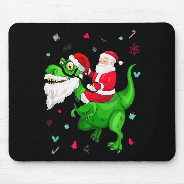 T-rex Santa Ride Funny Ugly Christmas Toddler_kids Musmatta (Framsidan)
