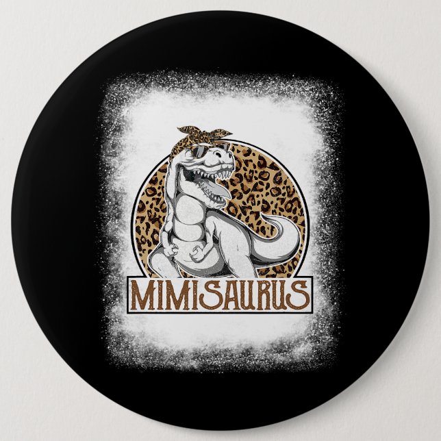 T Rex School Student Dinosaur Lycklig 100 dagar fö Knapp (Framsida)