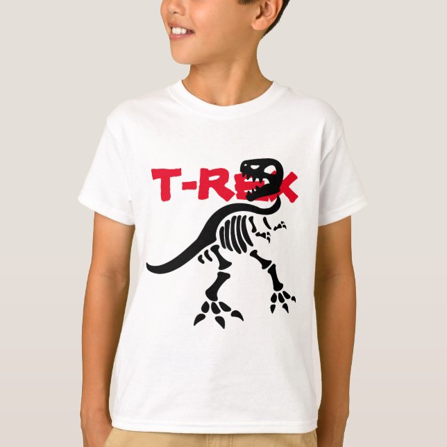 T-rex Skeleton T Shirt (Framsida)