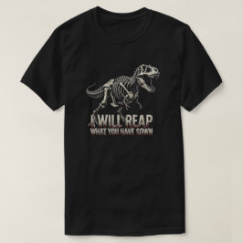 T-Rex-skelett Mörk Fantasy T-Shirt