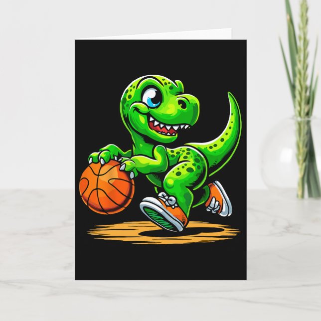 T-rex Skelett Spelare Dinosaurie  Kort (Framsida)