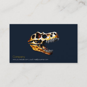 T Rex Skull-Affärskort Visitkort