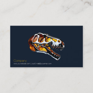 T Rex Skull-Affärskort Visitkort