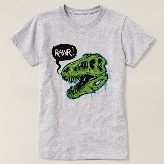T-Rex Skull T Shirt (Design framsida)