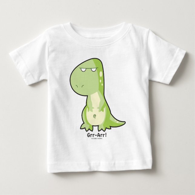 T-Rex Småbarn Långärmad T Shirt (Framsida)