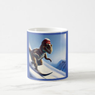 T Rex Snowboarding Kaffemugg