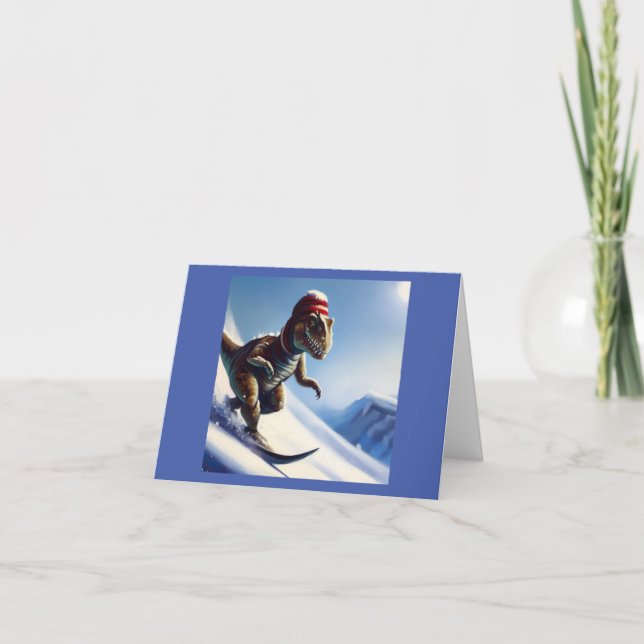 T Rex Snowboarding Kort (Framsida)