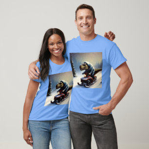 T Rex Snowmobil Shirt