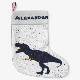 T-Rex Splatter Paint-Anpassningsbar - julklapp Liten Julstrumpa