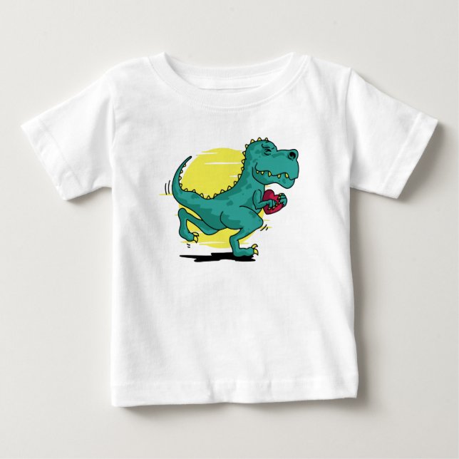 T-Rex Stjäl Hjärtan T Shirt (Framsida)