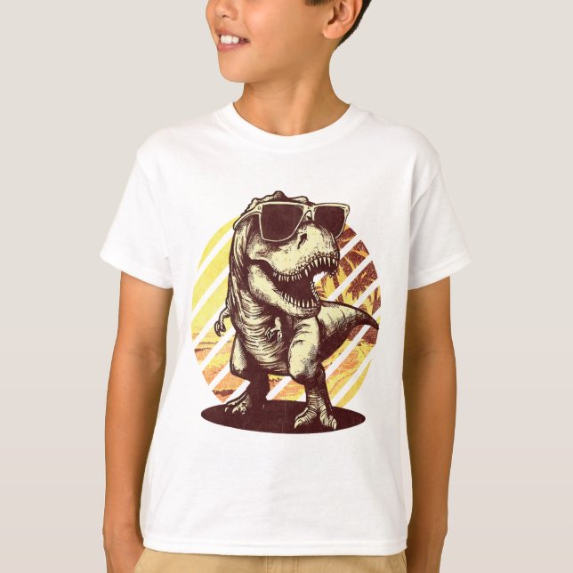 T-Rex Summer Veraniego T Shirt (Framsida)