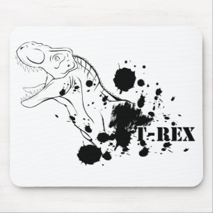 T-Rex (svartvitt) Musmatta
