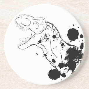 T-Rex (svartvitt) Underlägg