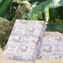 T-Rex Tan Add Namn and Age Dinosaur Birthday