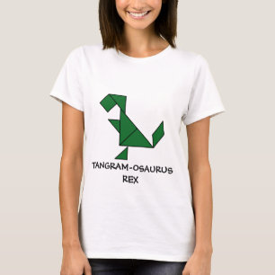 T-Rex + Tangram = Tangram-osaurus Rex Cute Dino Tee
