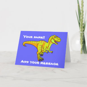 T-Rex tecknad Kort