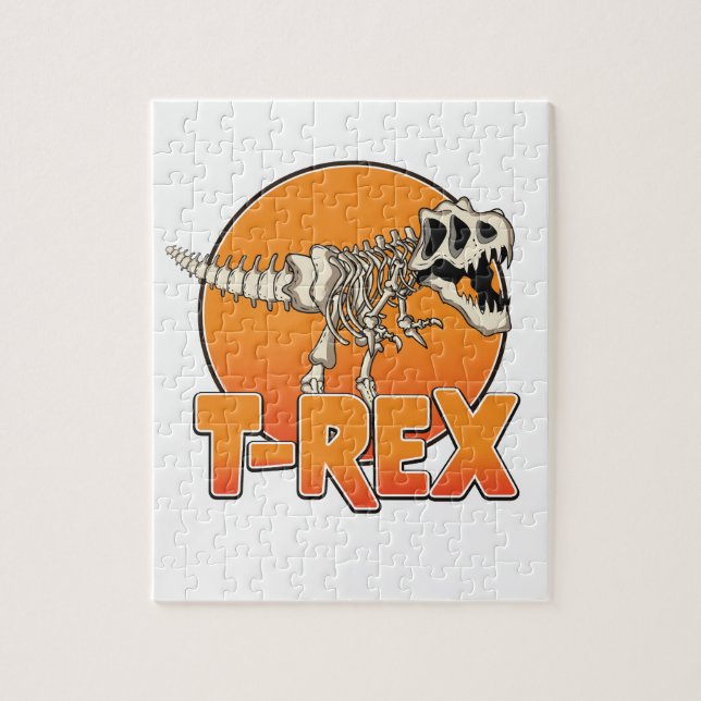 T-REX tecknad logotyp Pussel (Vertikal)