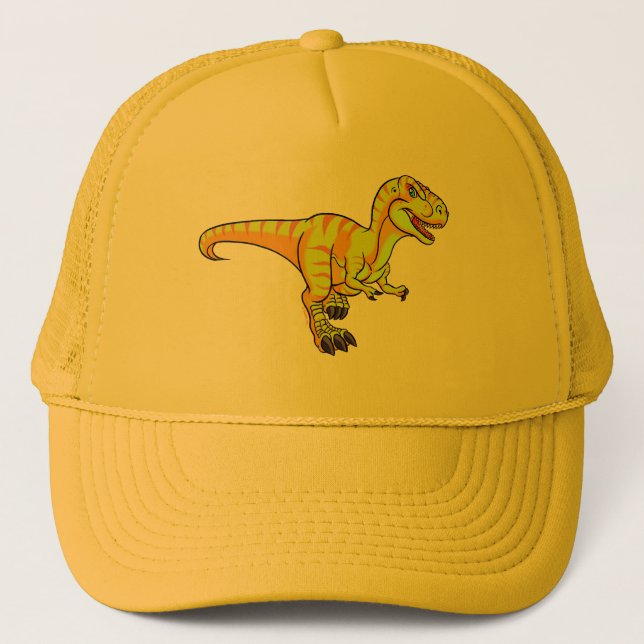 T-Rex tecknad Truckerkeps (Framsida)