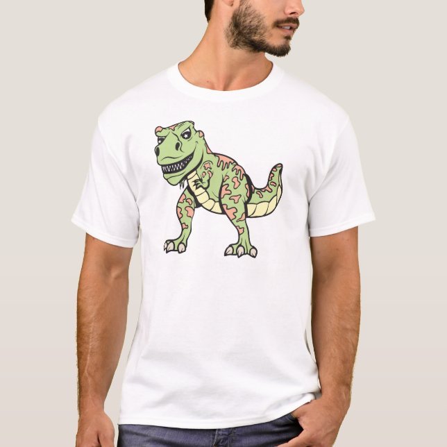 T-rex!  Text! T Shirt (Framsida)