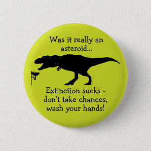 T-rex Tvättar din handfunna handHygien Knapp
