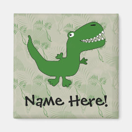 T-Rex Tyrannosaurus Rex Dinosaur Tecknad Kids Boys Magnet