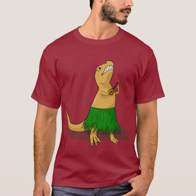T-Rex Ukulele T-shirt (Framsida)